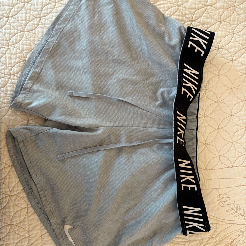 Nike Gray Athletic Shorts with Elastic Waistband